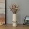 Decorative Modern Ceramic Cylinder Shape Table Vase Flower Holder with Rope